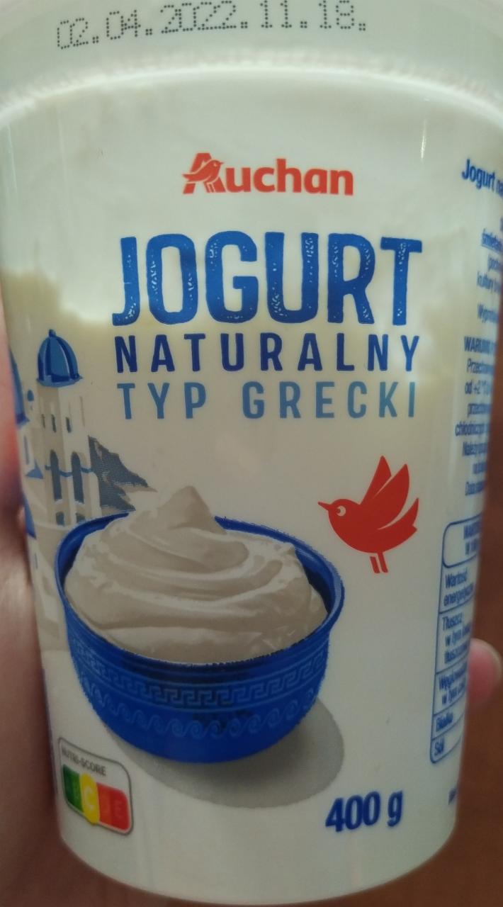 Fotografie - jogurt Naturalny typ grecki Auchan