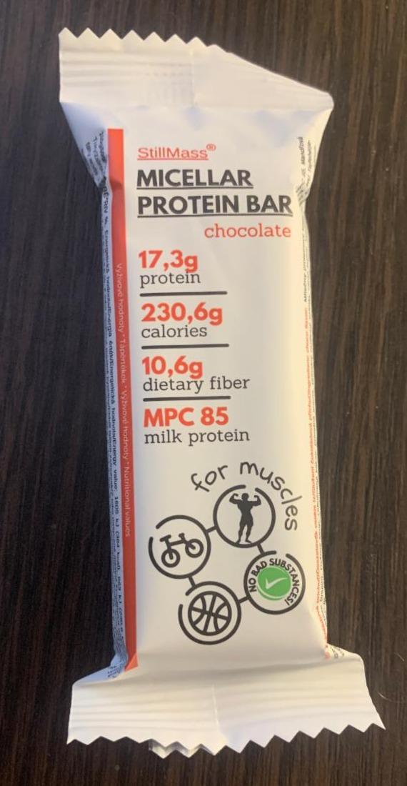 Fotografie - StillMass Micellar Protein Bar chocolate