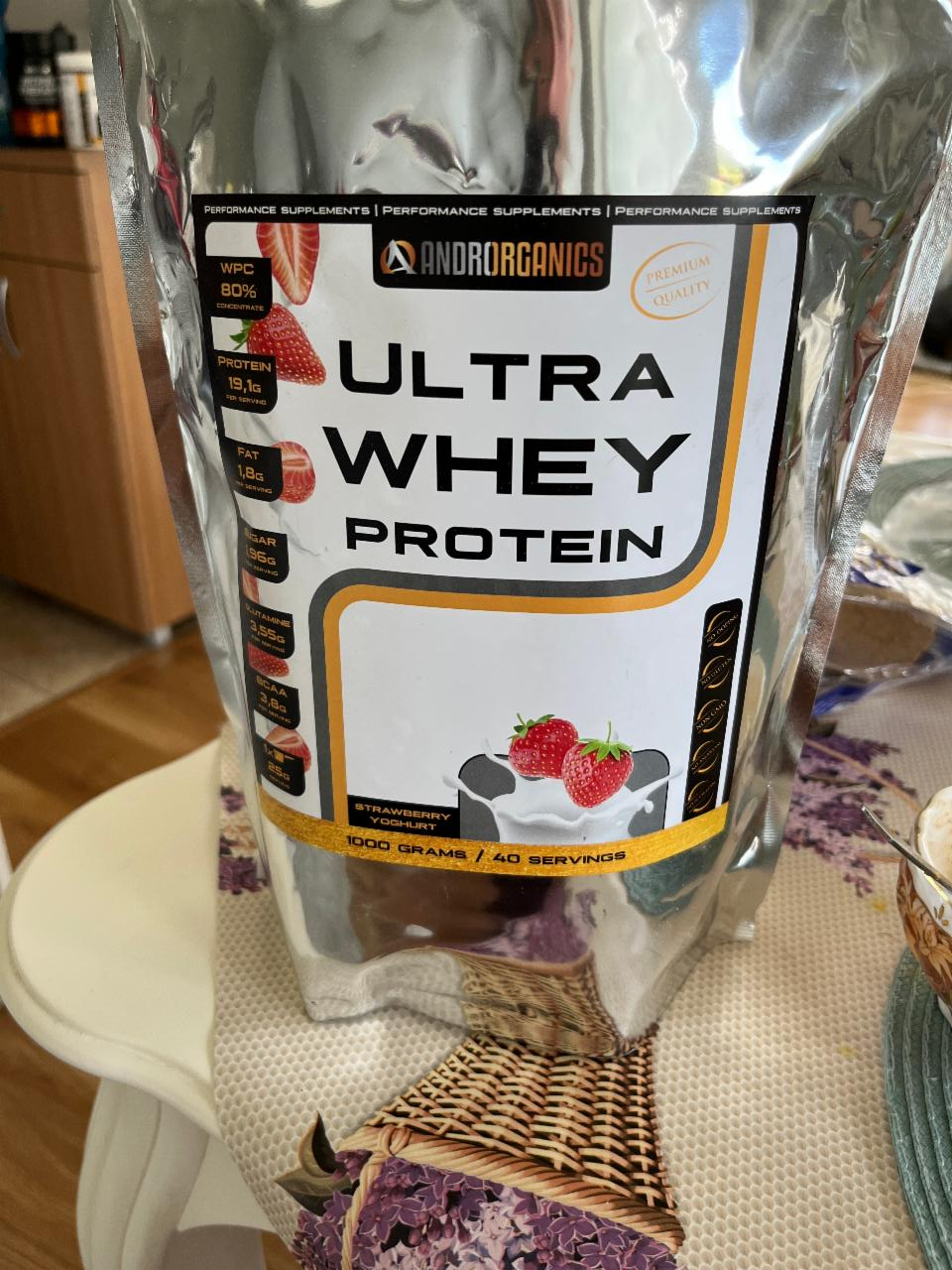 Fotografie - ultra whey proteín (jahoda -jogurt)