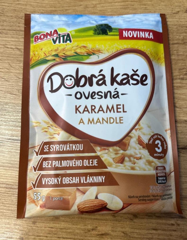 Fotografie - Dobrá kaše ovesná Karamel a Mandle Bonavita