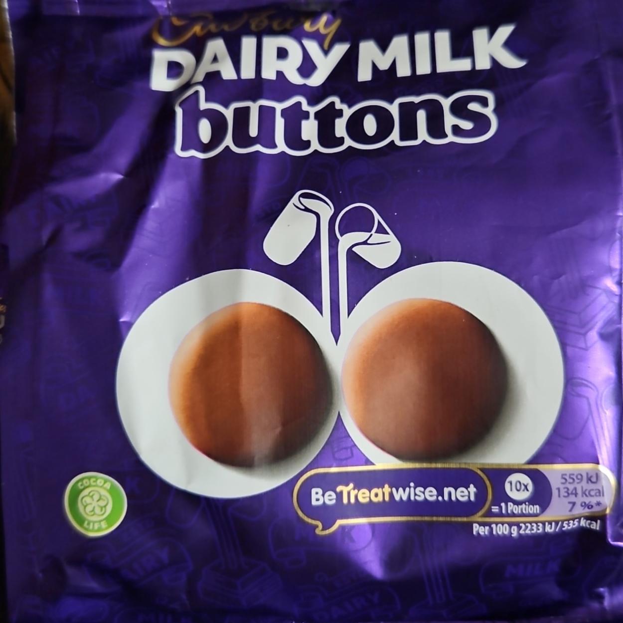 Fotografie - Dairy Milk buttons Cadbury