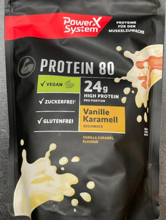 Fotografie - Protein 80 Vanille Karamell PowerX System