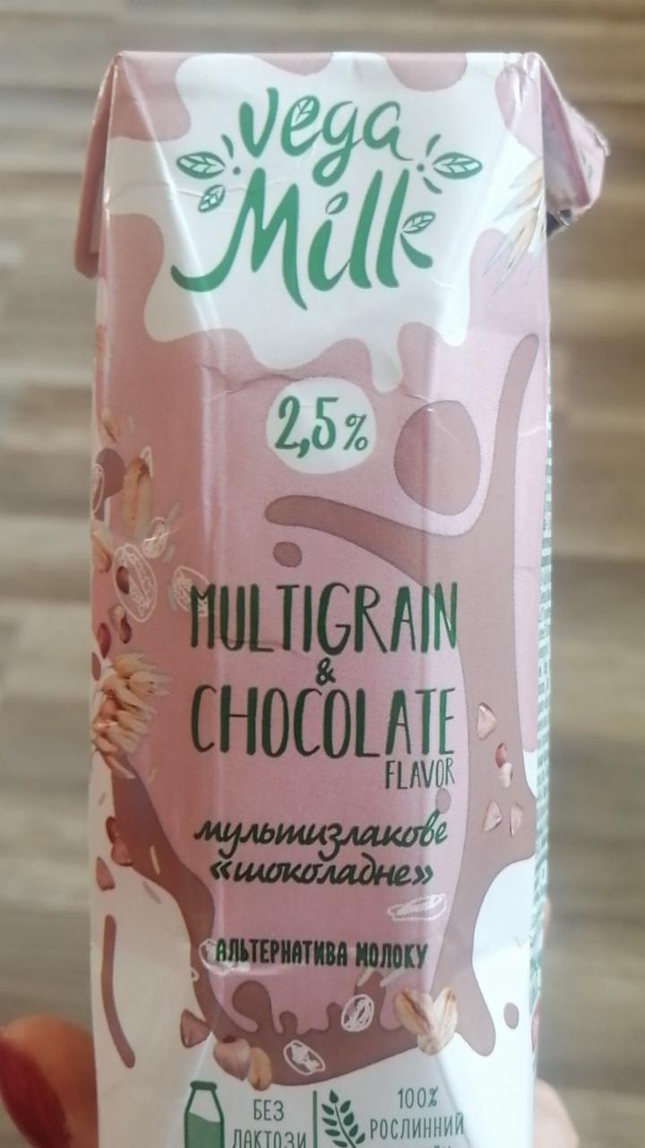 Fotografie - Multigrain & chocolate vega milk 2,5%