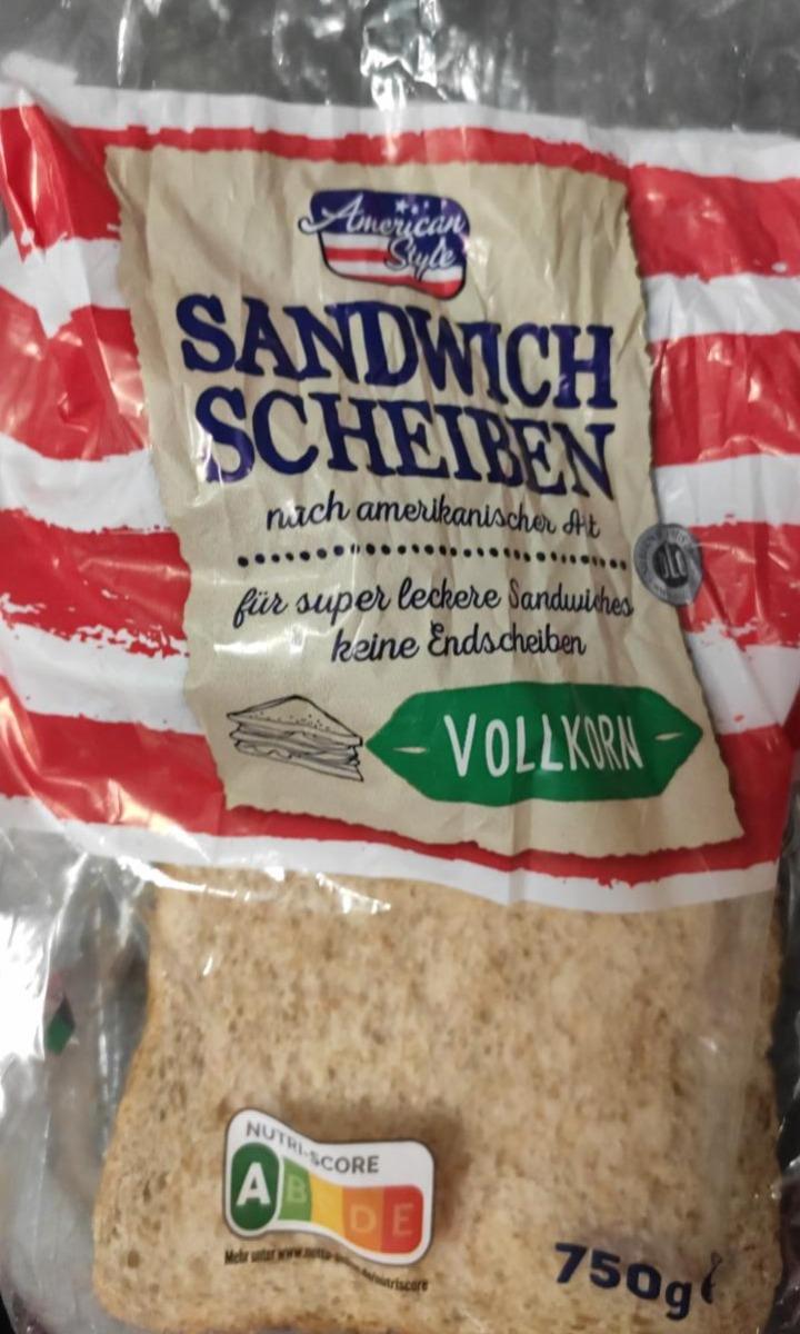 Fotografie - Sandwich Scheiben Vollkorn American Style