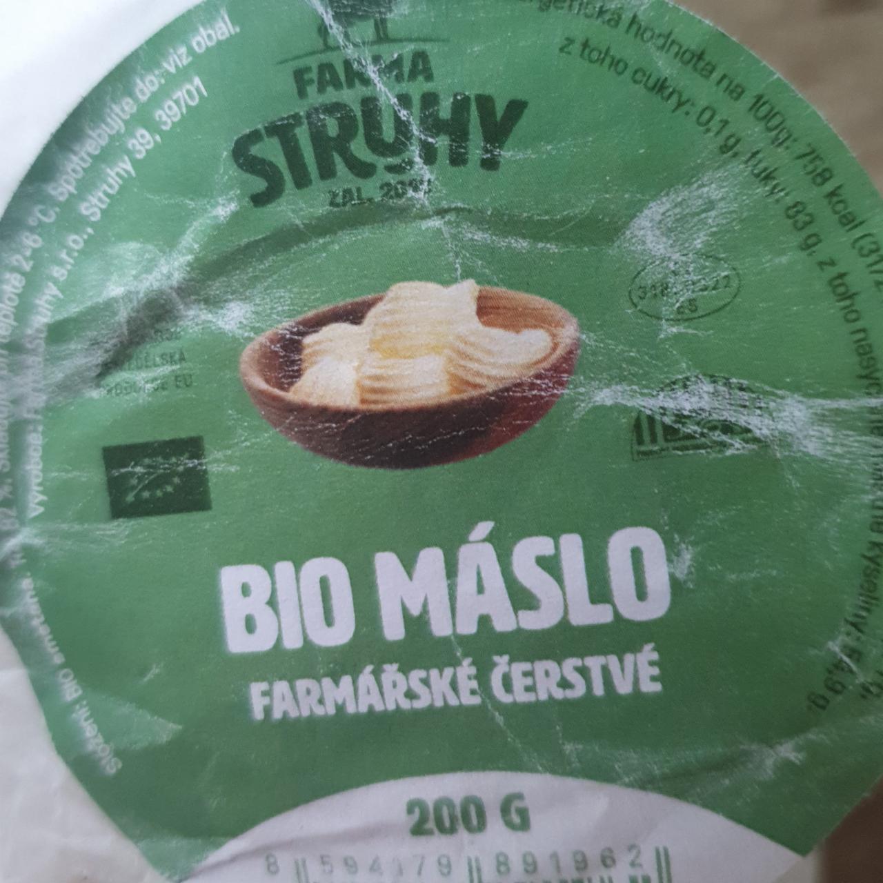 Fotografie - Bio máslo farmářské čerstvé Farma Struhy