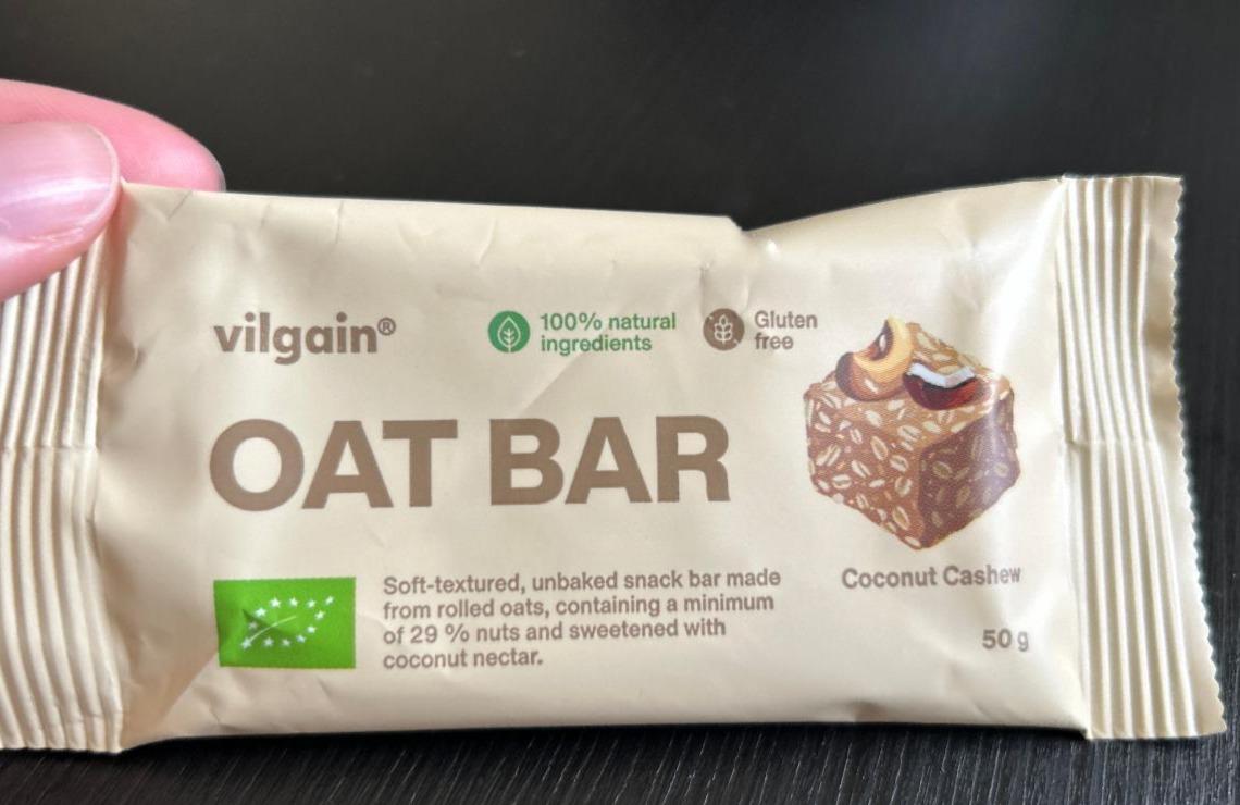 Fotografie - Oat Bar Coconut Cashew Vilgain