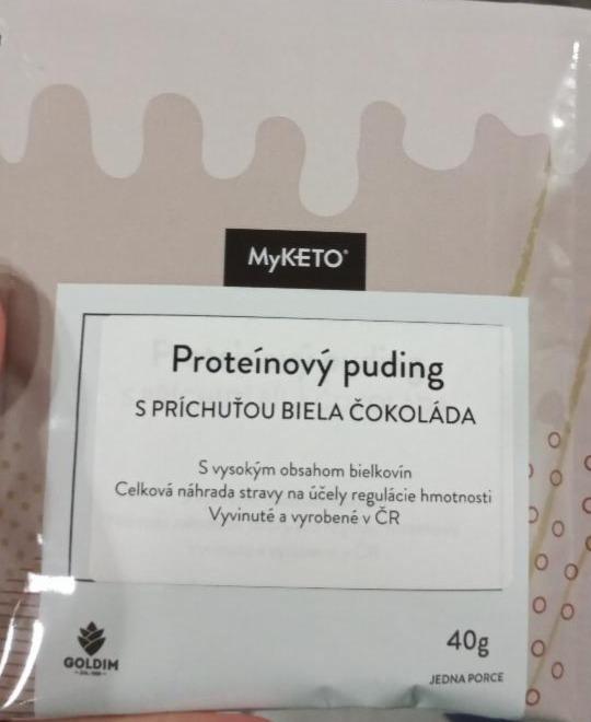 Fotografie - Proteínový puding s príchuťou biela čokoláda MyKeto
