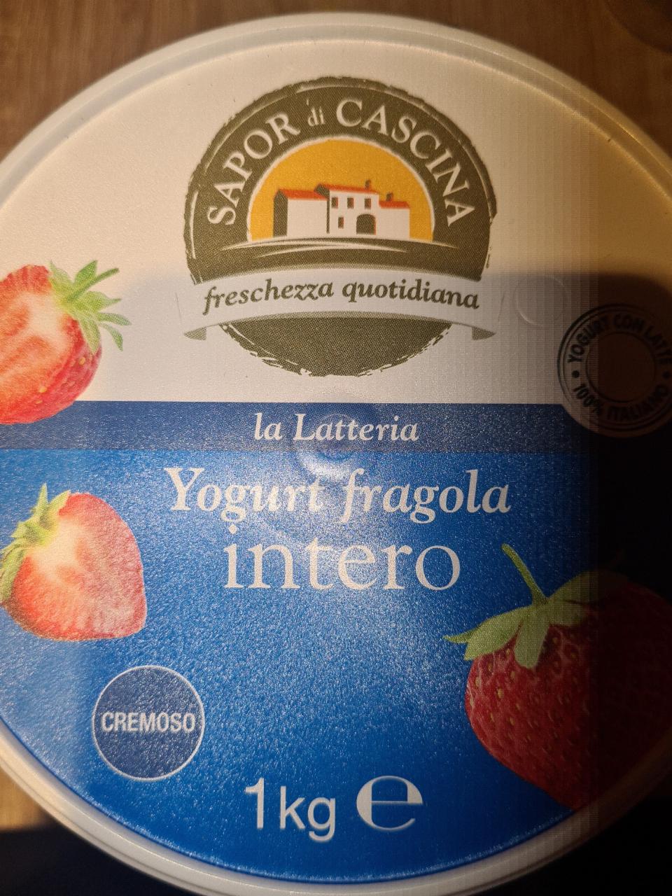 Fotografie - La Latteria Yogurt fragola intero Sapor di Cascina