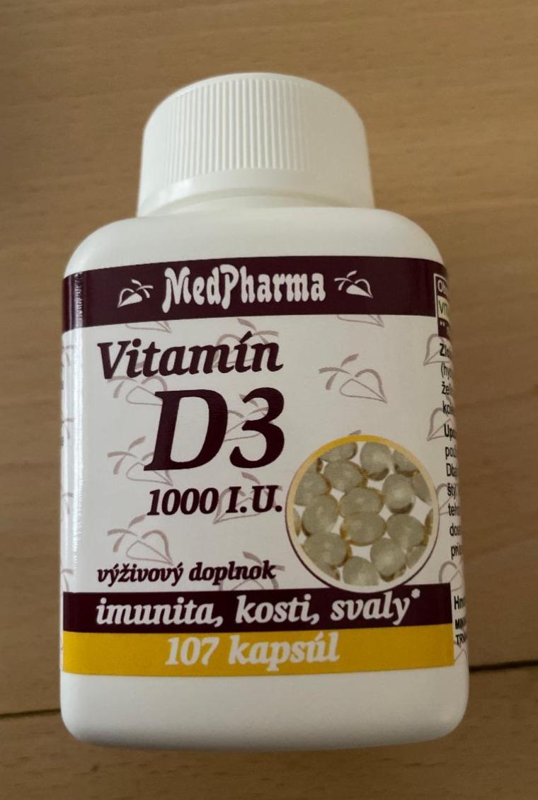 Fotografie - Vitamín D3 1000 IU MedPharma