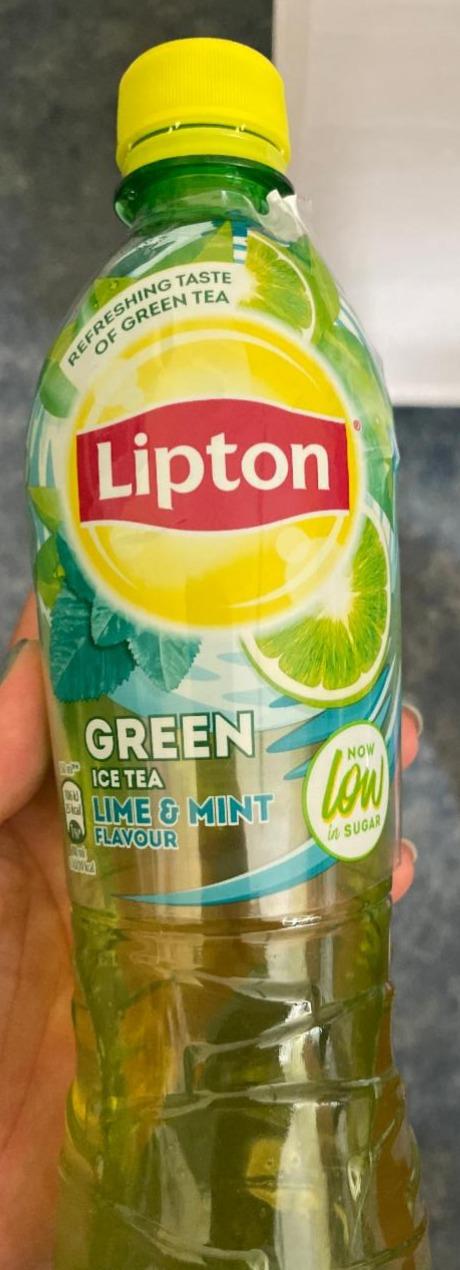 Fotografie - Lipton GREEN ICE TEA lime & mint low in sugar