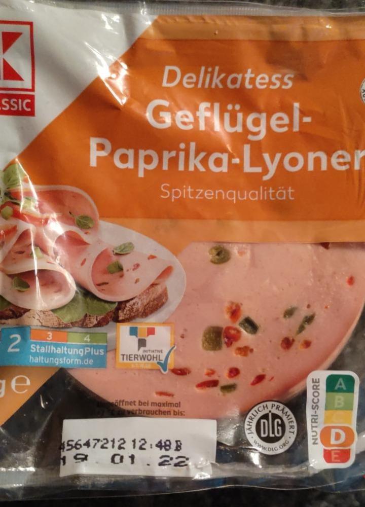 Fotografie - Geflügel-Paprika-Lyoner