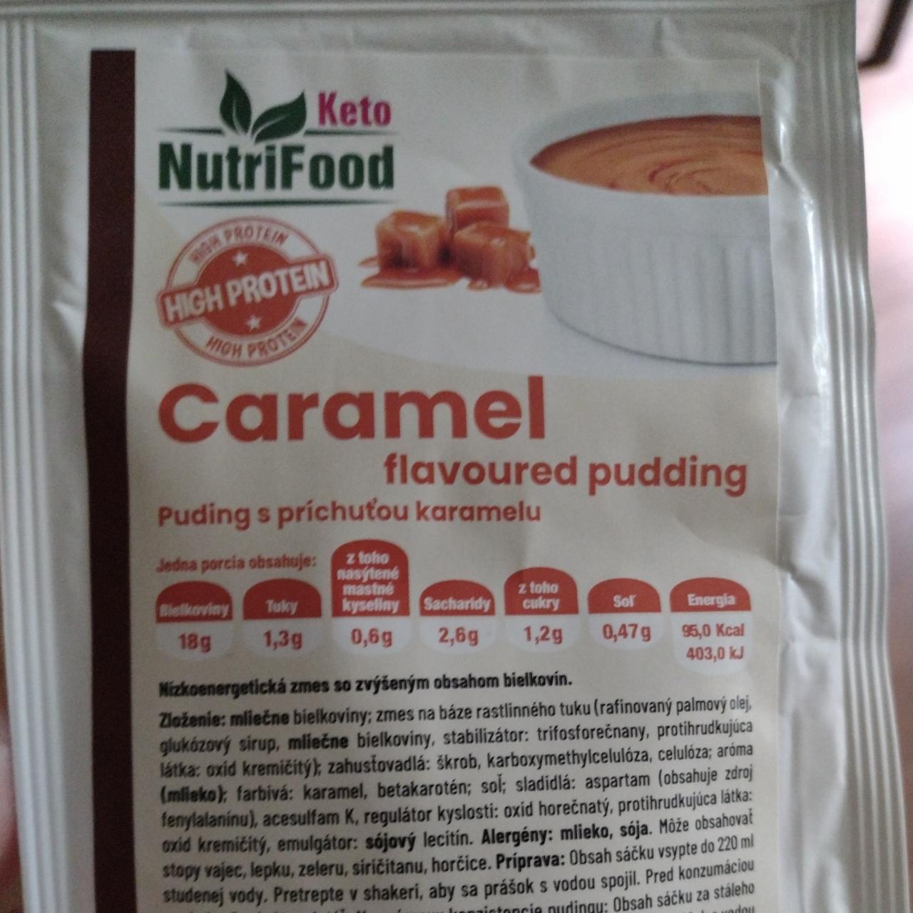 Fotografie - Caramel flavoured pudding NutriFood Keto
