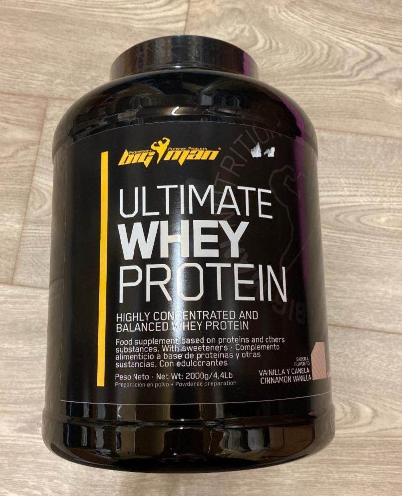 Fotografie - Ultimate whey protein Cinnamon vanilla big man