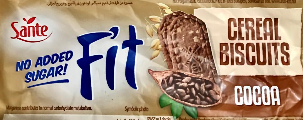 Fotografie - Fit cereal biscuits cocoa Sante