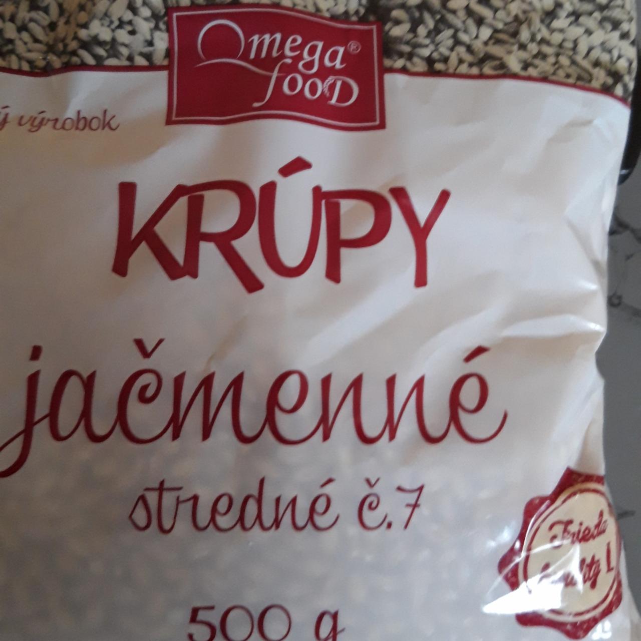 Fotografie - Krúpy jačmenné stredné č.7 Omega Food