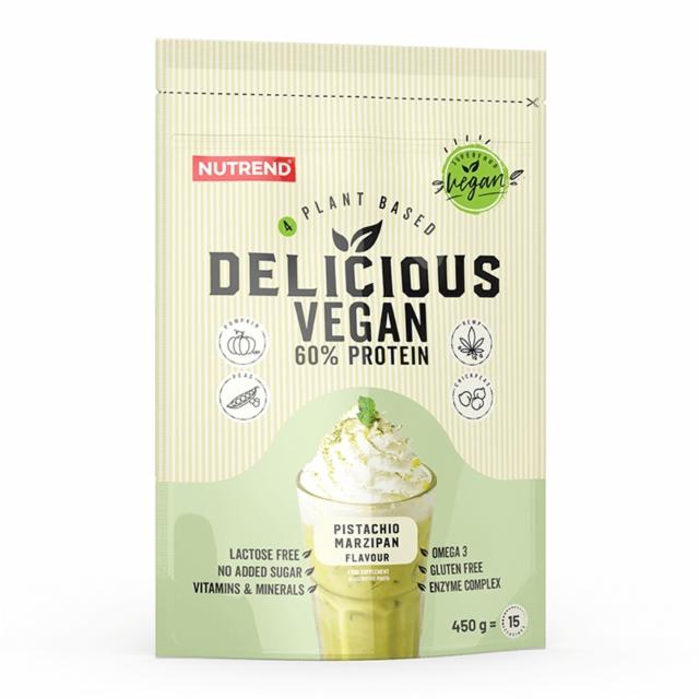 Fotografie - Delicious vegan 60% protein pistachio marzipan Nutrend