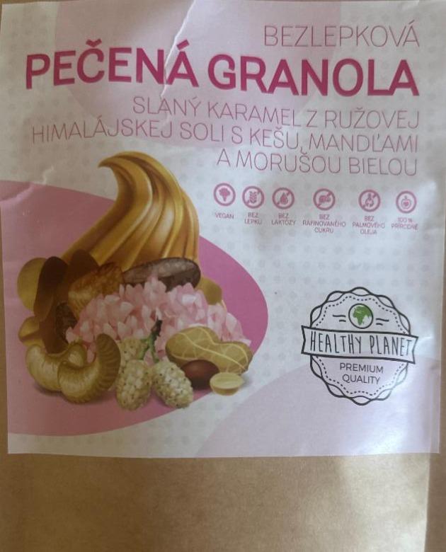 Fotografie - Bezlepková pečená granola slaný karamel Healthy Planet