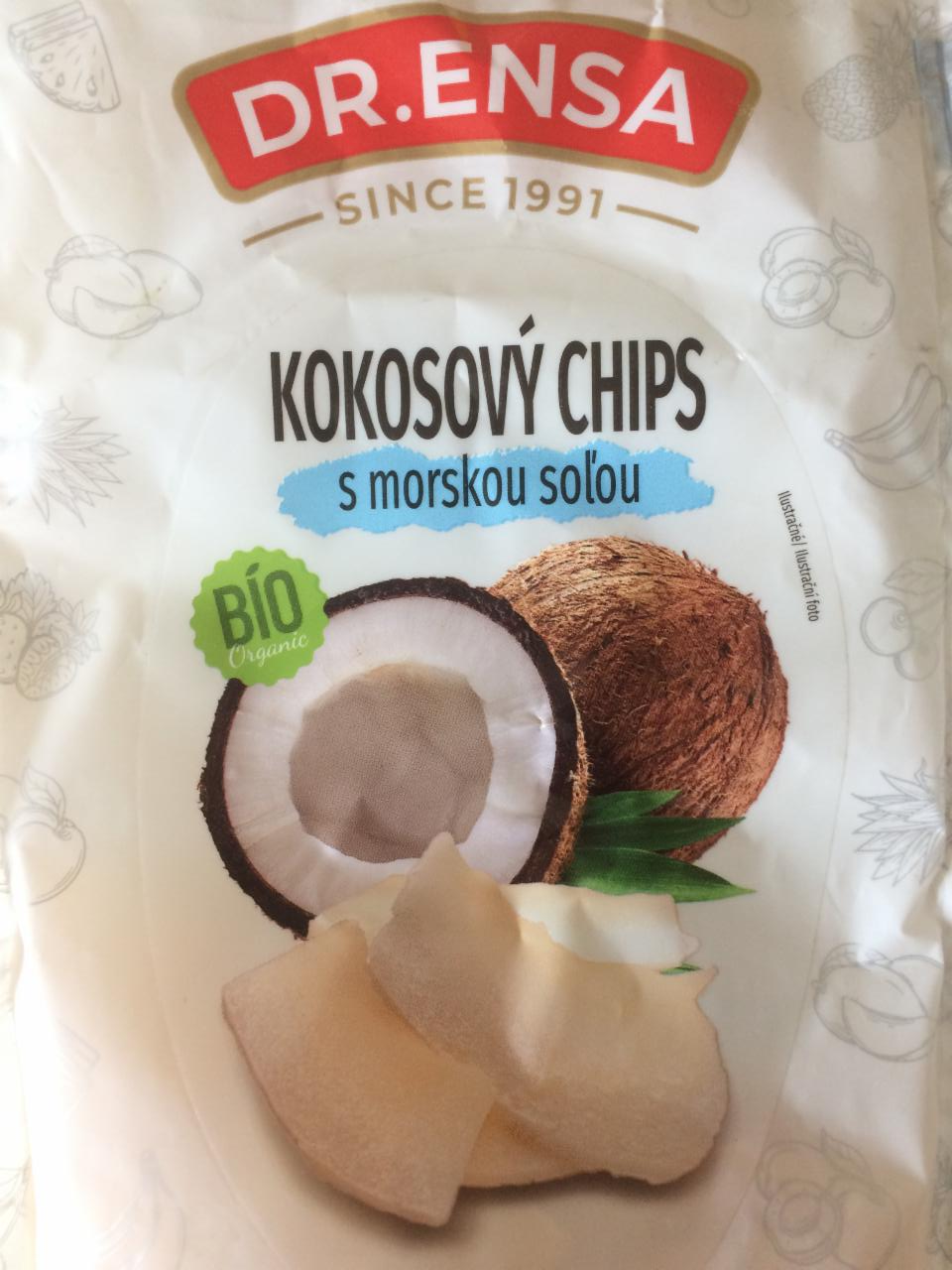 Fotografie - Bio Kokosový chips s morskou soľou Dr.Ensa