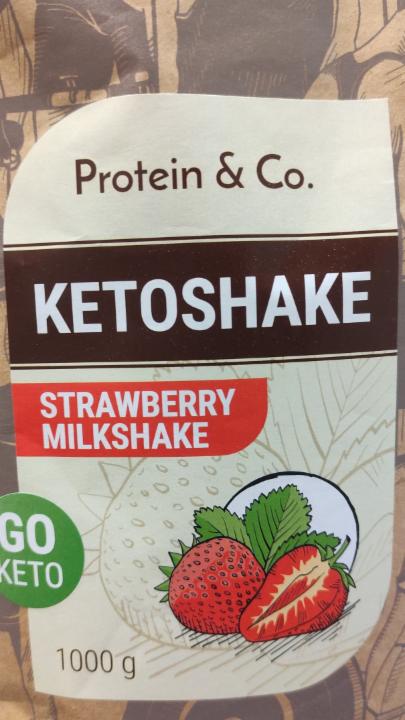 Fotografie - Ketoshake strawberry milkshake