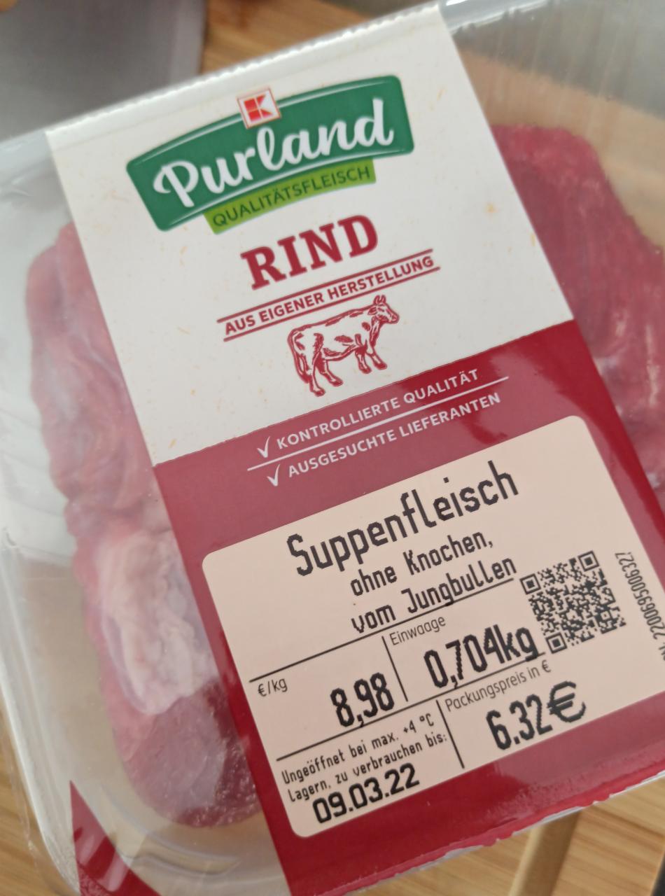 Fotografie - Rind suppenfleisch Purland