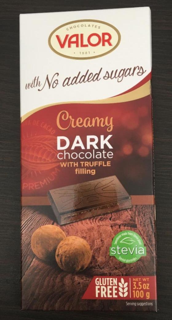 Fotografie - DIA 70% Dark chocolate with truffle Valor