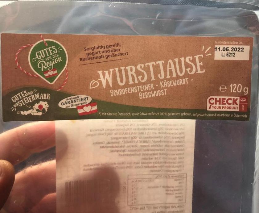 Fotografie - WURSTJAUSE SCHROFENSTEINER käsewurst bergwurst
