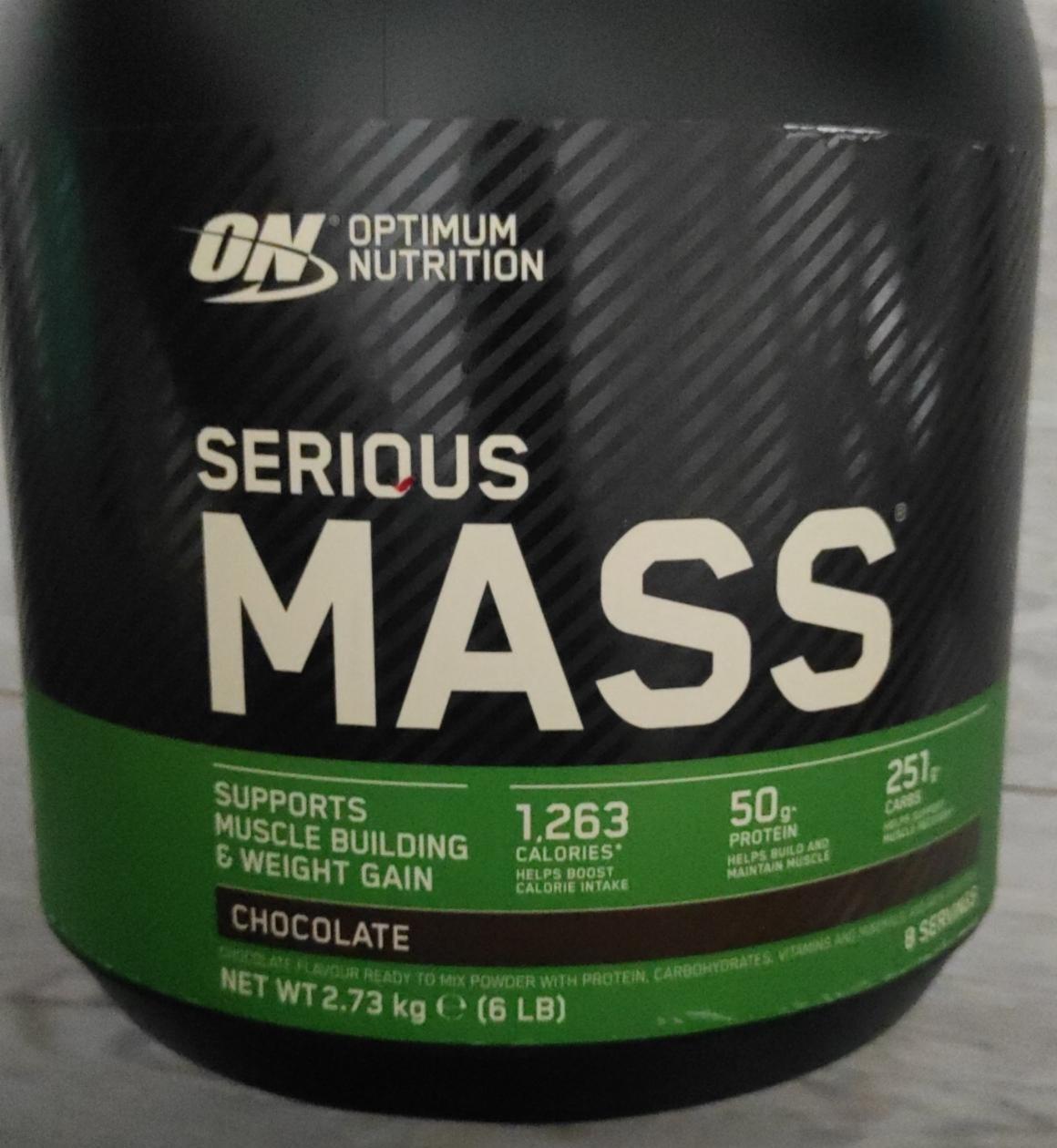 Fotografie - Serious MASS chocolate Optimum Nutrition