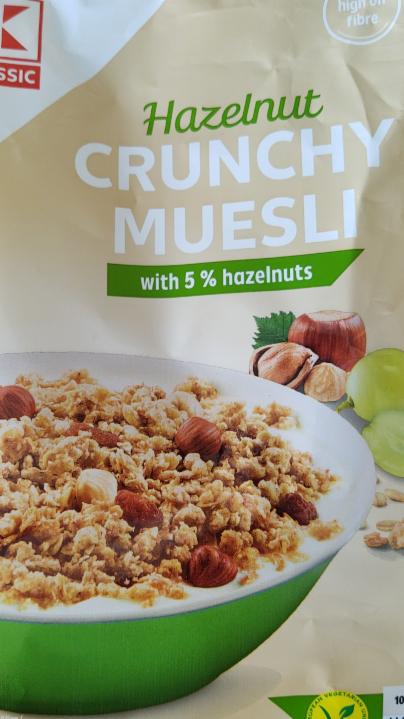Fotografie - K-Classic Hazelnut Crunchy Muesli with 5% hazelnuts