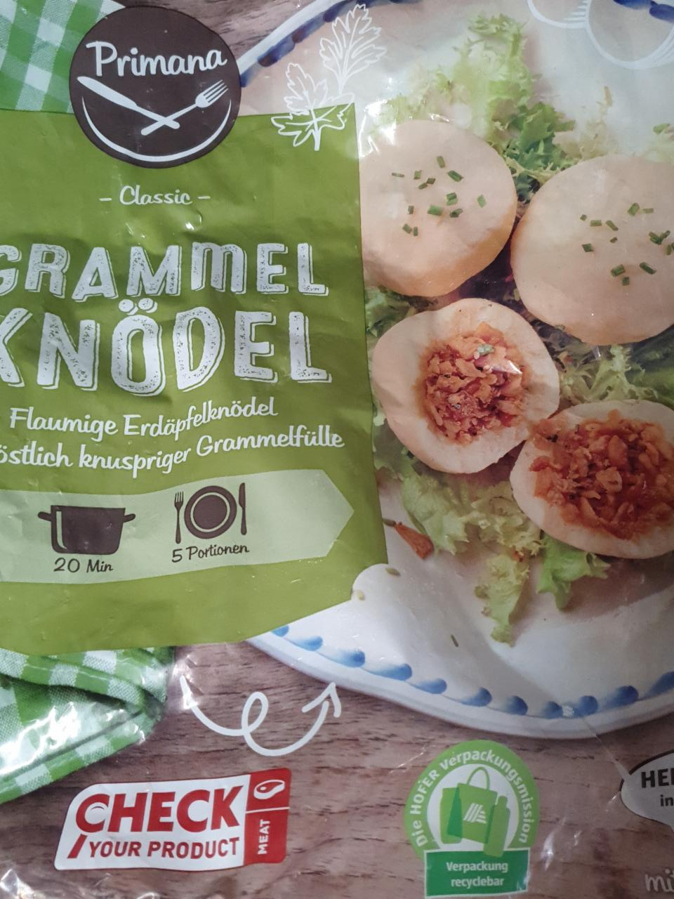 Fotografie - Classic Grammel Knödel Primana