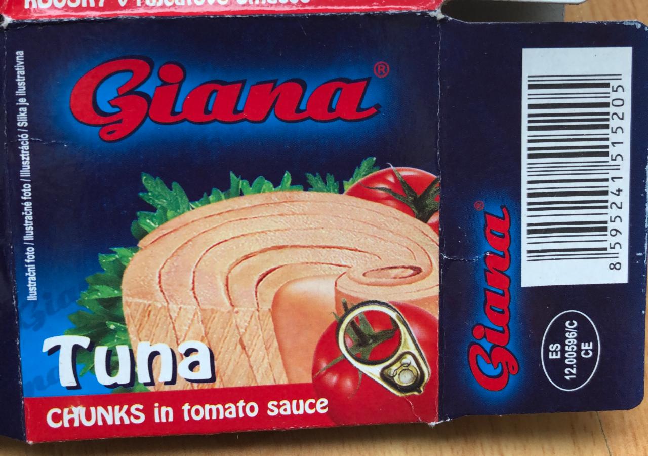Fotografie - Tuna Chunks in tomato sauce Giana