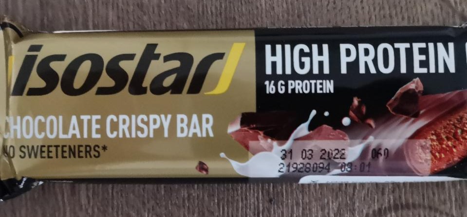 Fotografie - Isostar chocolate crispy bar