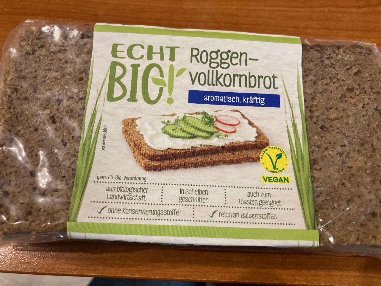 Fotografie - Roggen-vollkornbrot Echt Bio!