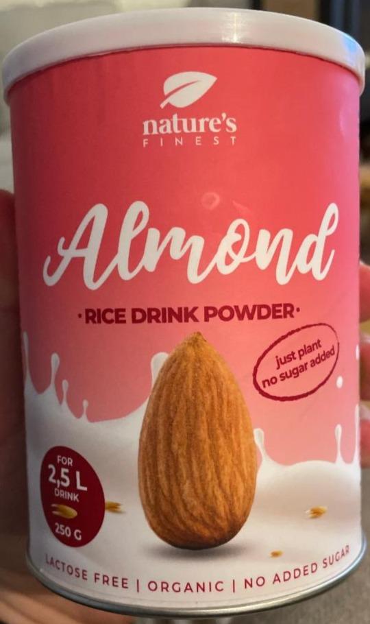Fotografie - Natures Finest Almond Rice drink powder