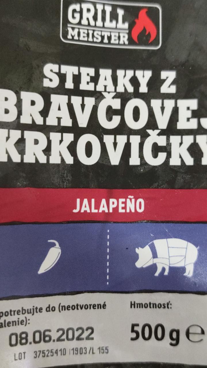 Fotografie - steaky z bravčovej krkovičky jalapeno