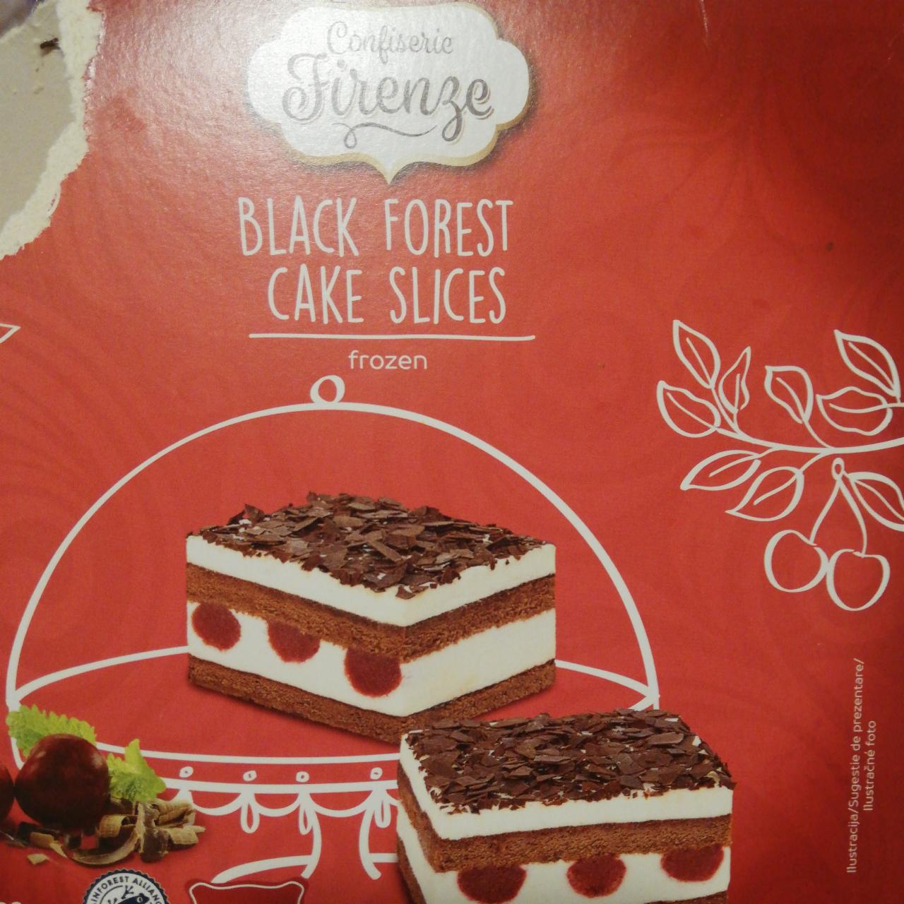 Fotografie - Black forest cake slices frozen Confiserie Firenze