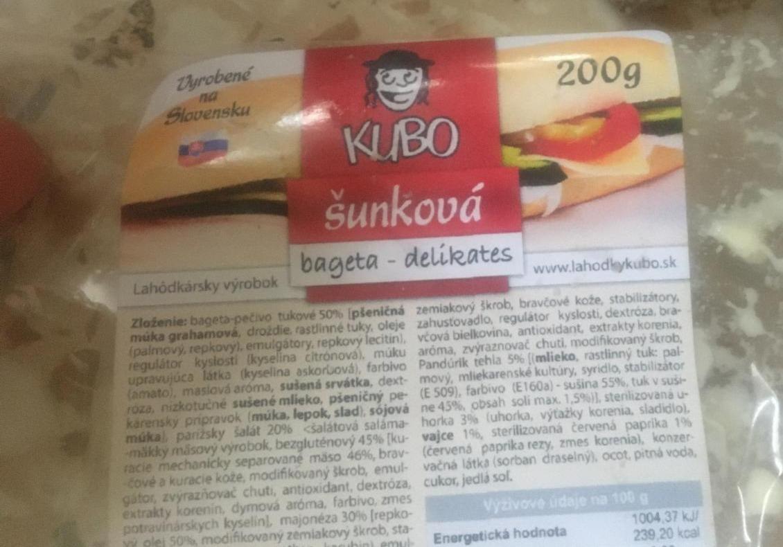 Fotografie - Šunková bageta - delikates Kubo