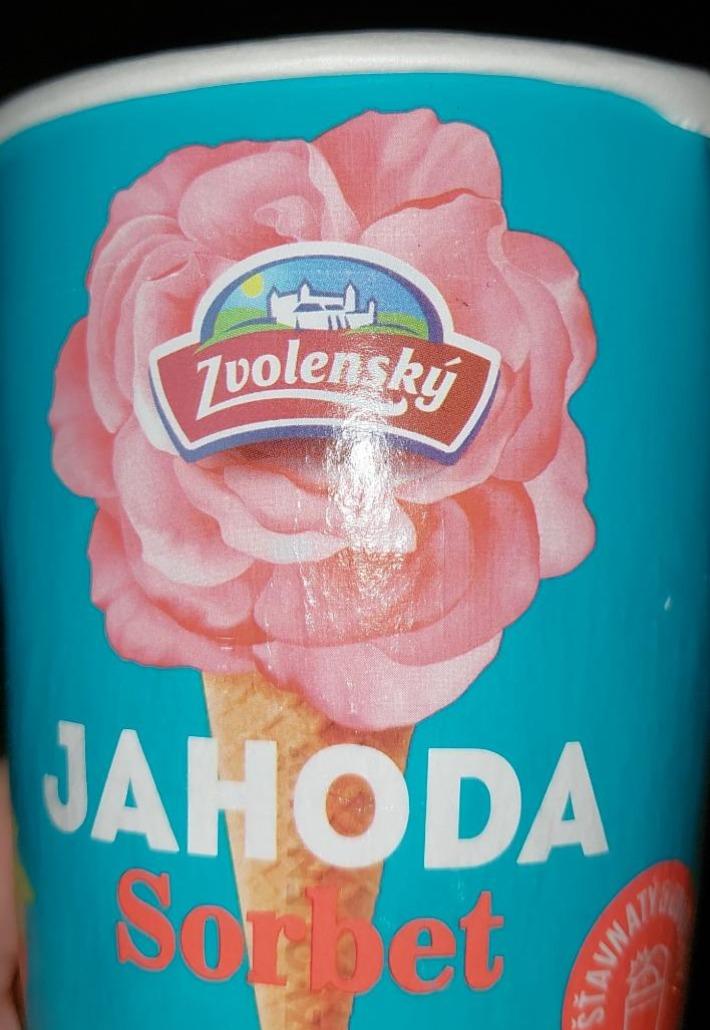 Fotografie - Jahoda sorbet Zvolenský