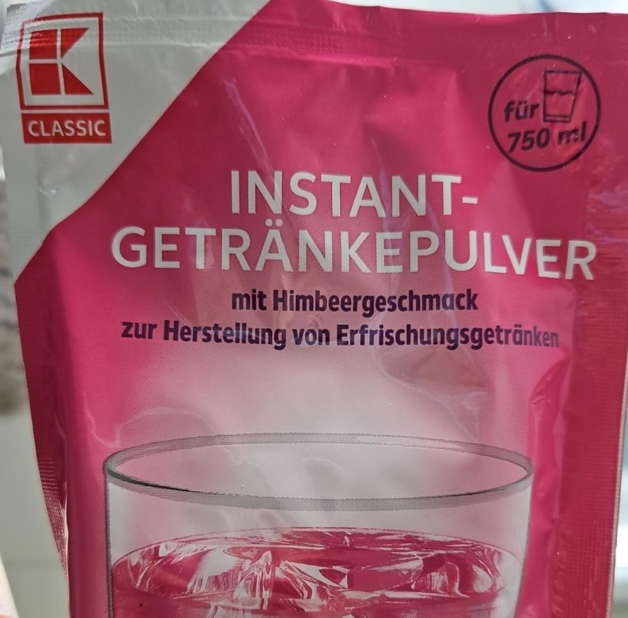 Fotografie - Instant-Getränkpulver mit Himbeergeschmack K-Classic