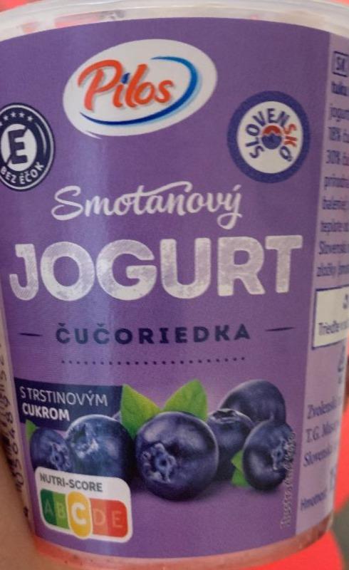 Fotografie - Smotanový jogurt čučoriedka Pilos