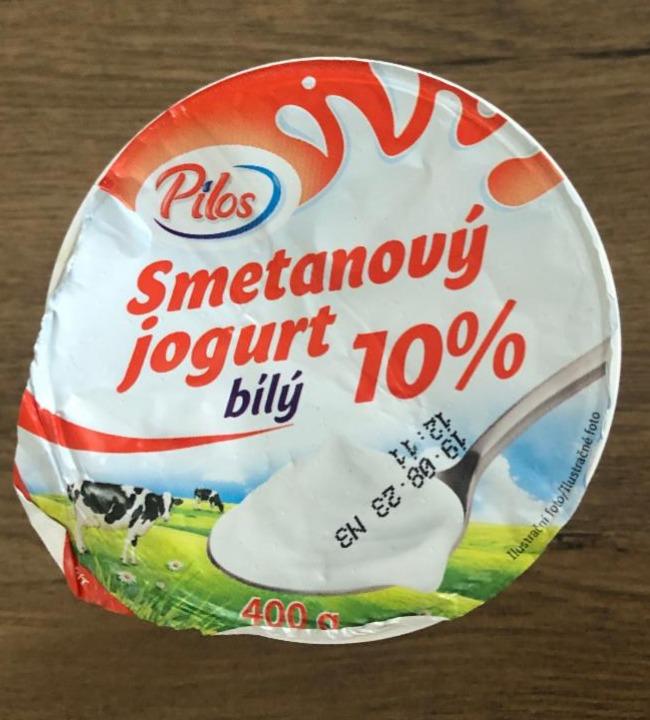 Fotografie - biely jogurt smotanový 10% Pilos