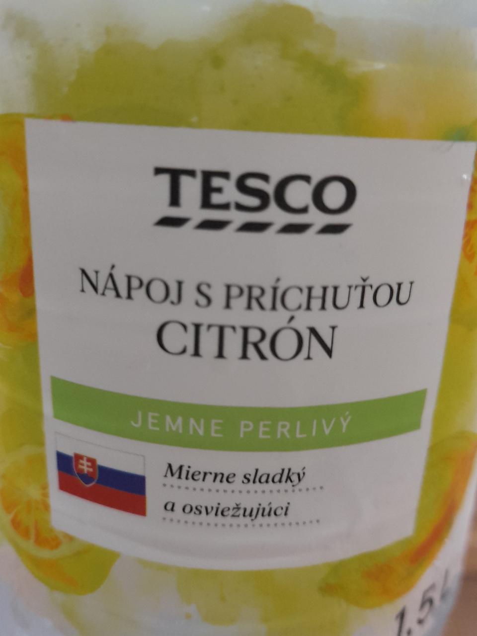 Fotografie - Tesco nápoj s príchuťou citrón