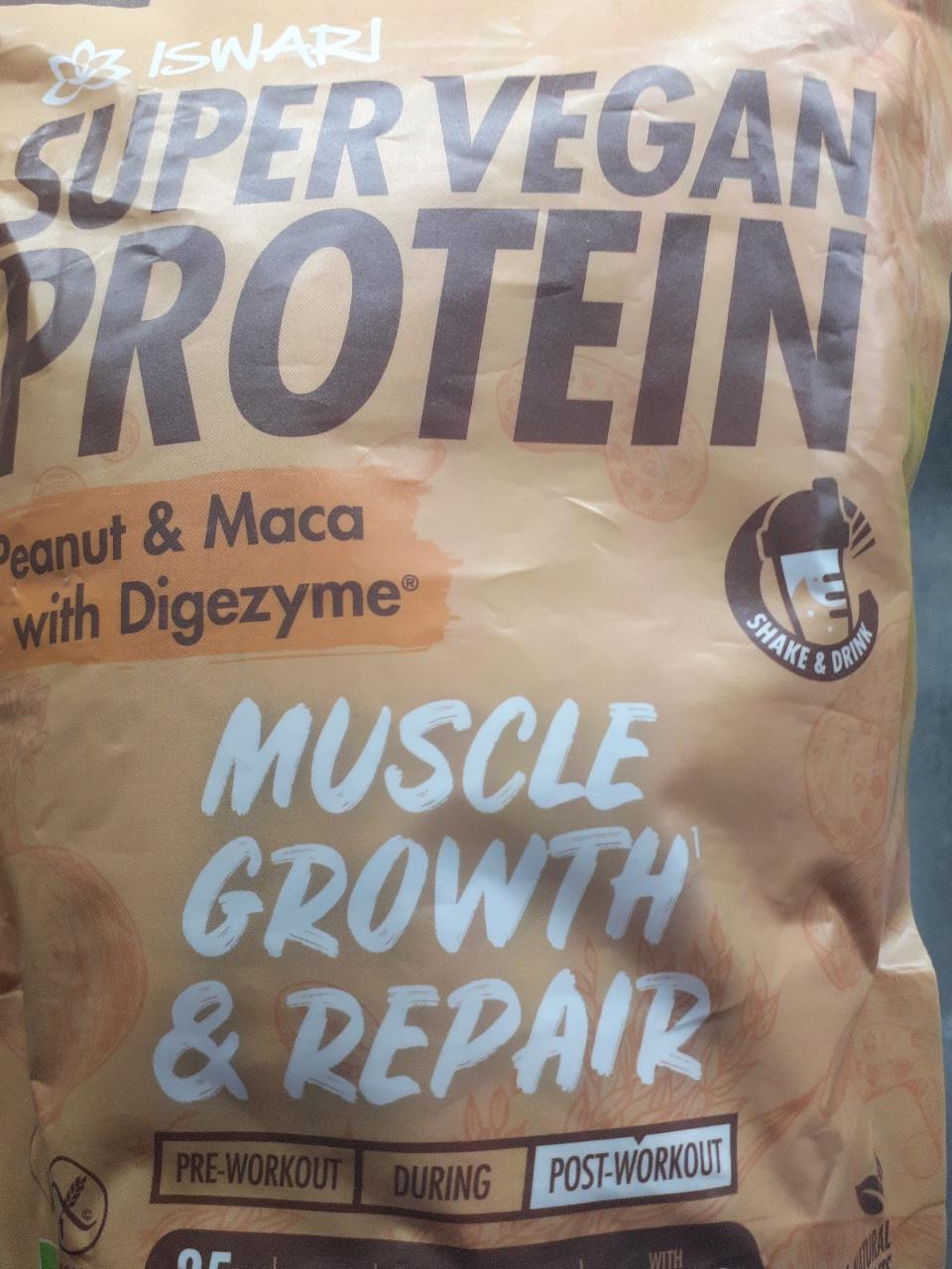 Fotografie - Super Vegan Protein Peanut & Maca with Digezyme Iswari