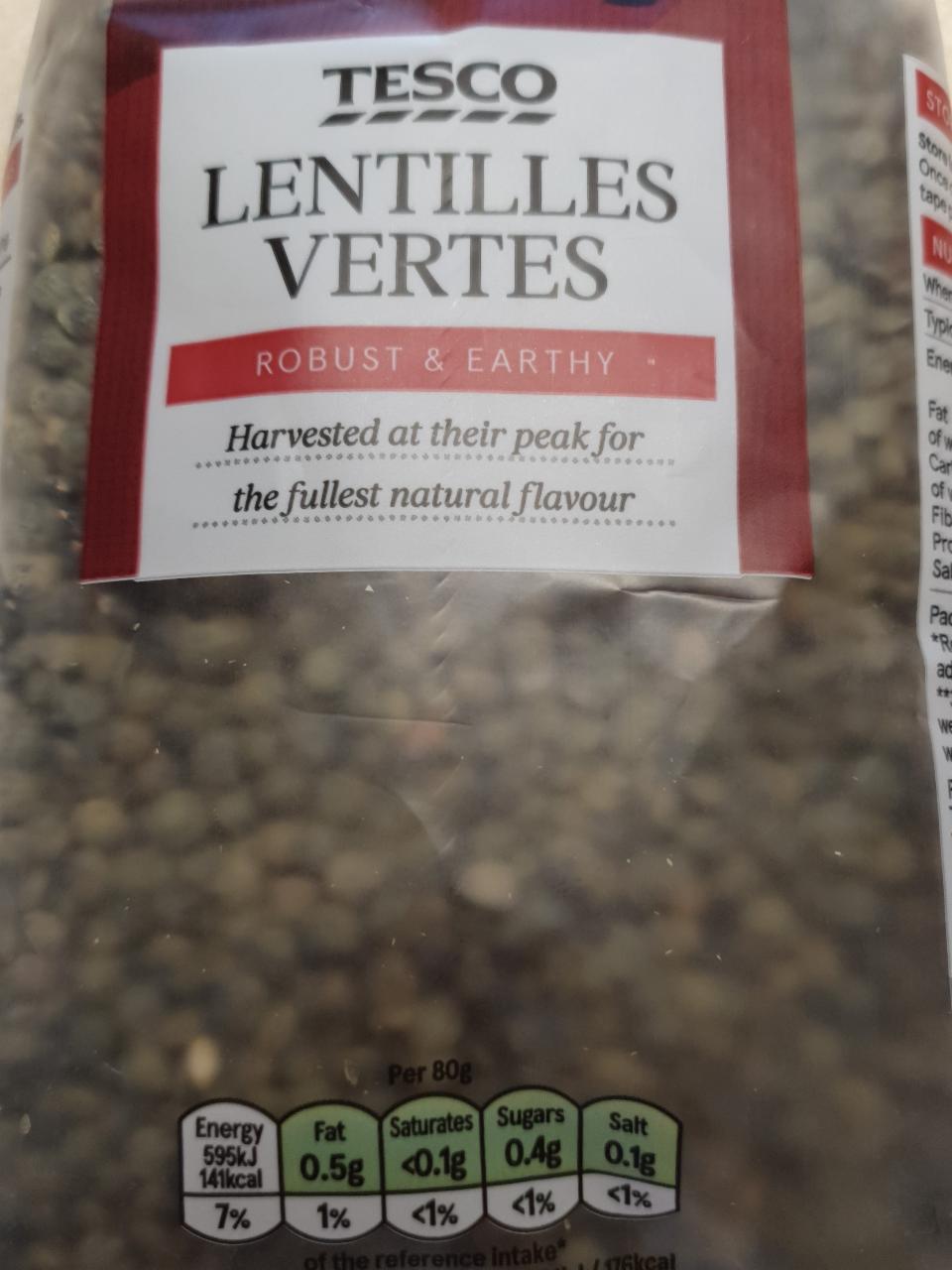 Fotografie - Lentilles vertes Tesco