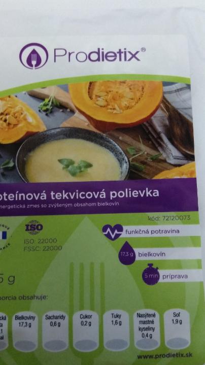 Fotografie - Proteínová tekvicová polievka Prodietix