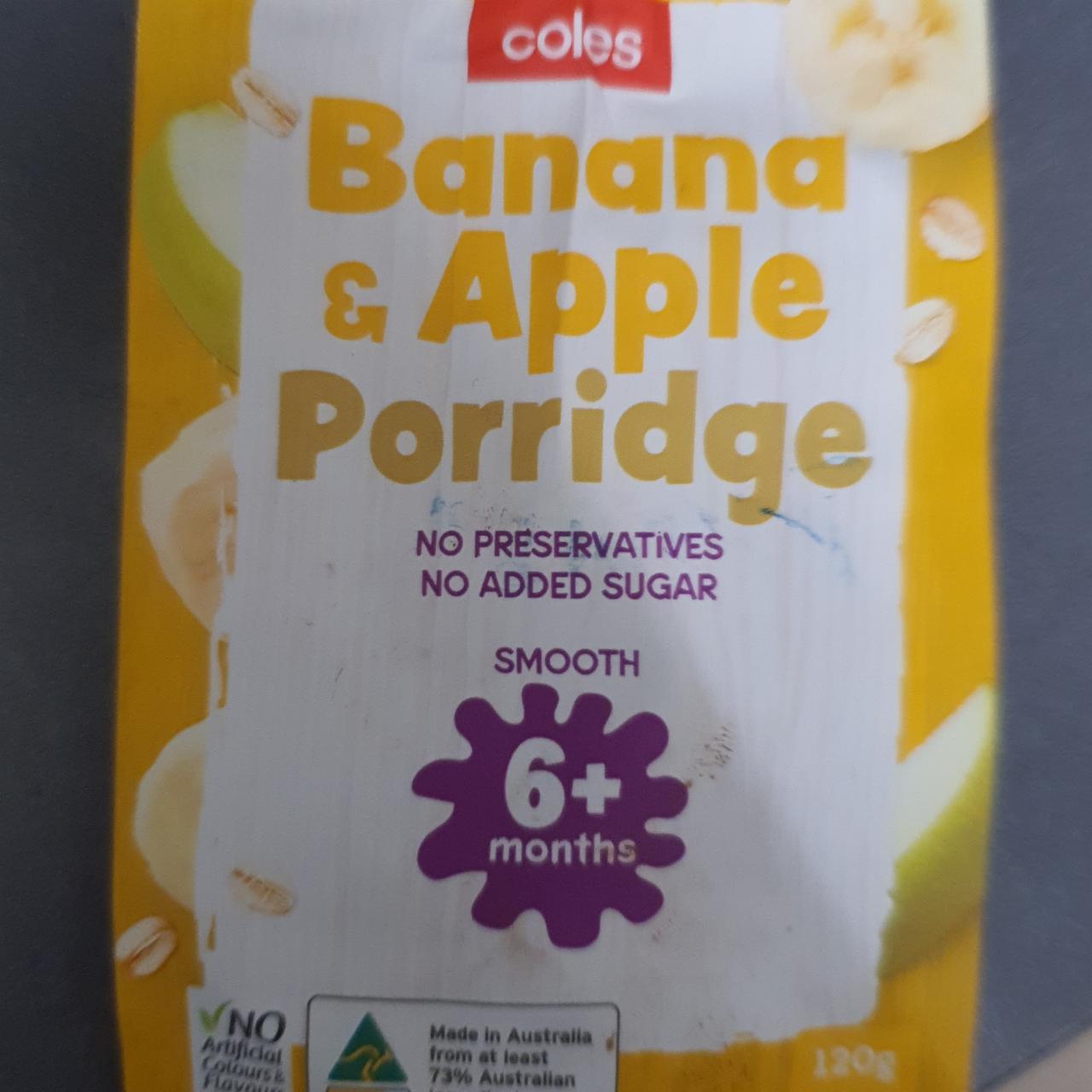 Fotografie - Banana & apple porridge Coles