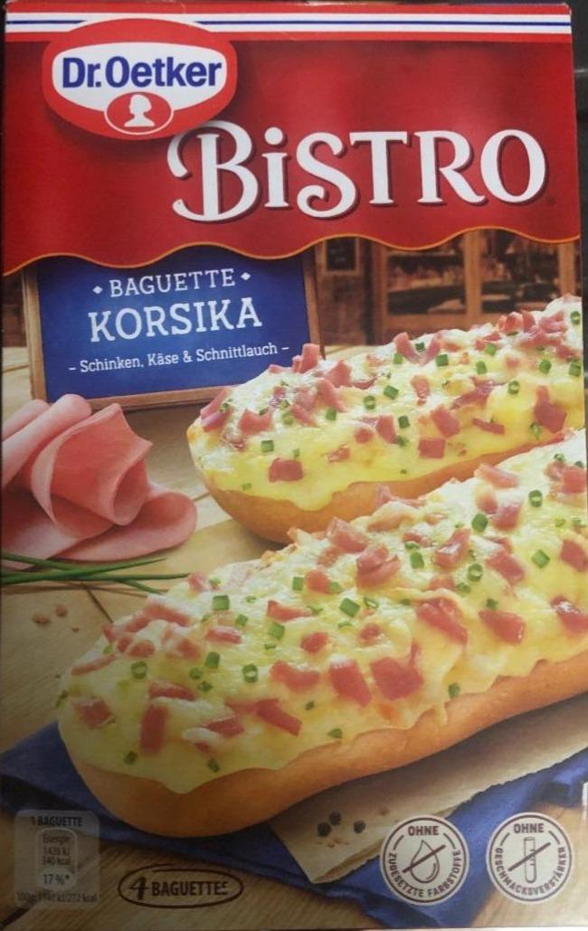 Bistro baguette Korsika Dr.Oetker - kalórie, kJ a nutričné hodnoty