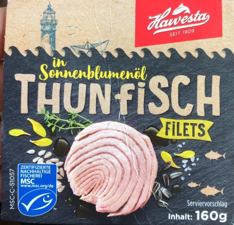 Fotografie - Thunfisch Filets Sonnenblumenöl Hawesta