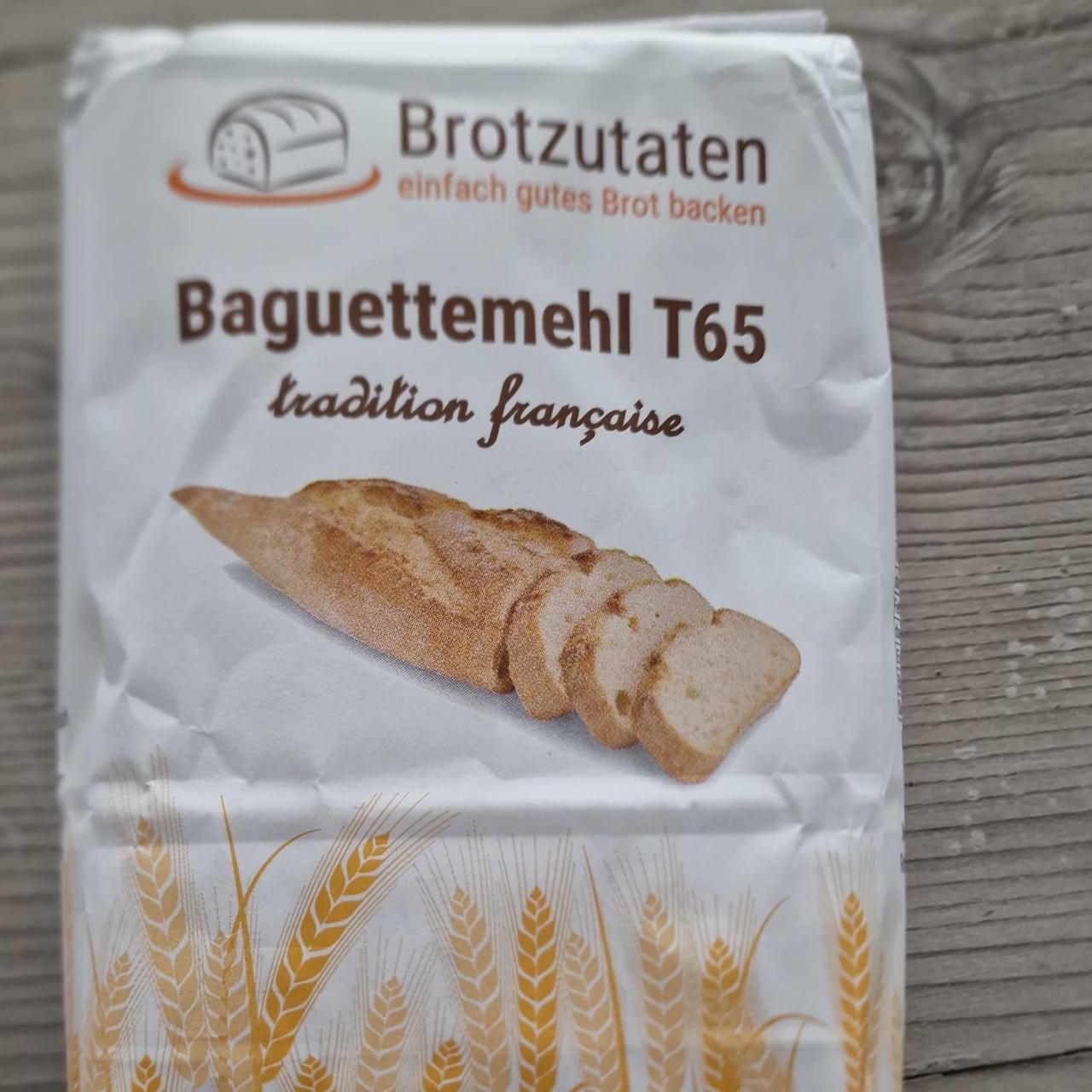 Fotografie - Baguettemehl T65 Brotzutaten