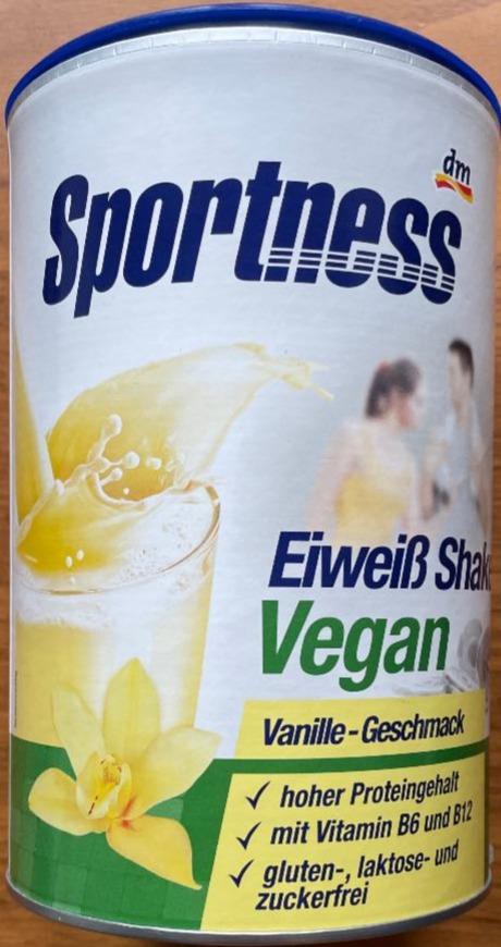 Fotografie - Eiweiß-Shake Pulver Vegan Vanille-Geschmack Sportness
