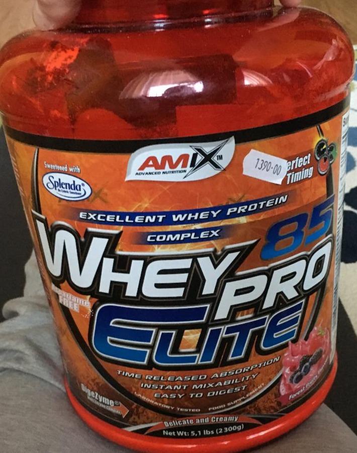 Fotografie - Whey Pro elite 85 Forest fruit Amix